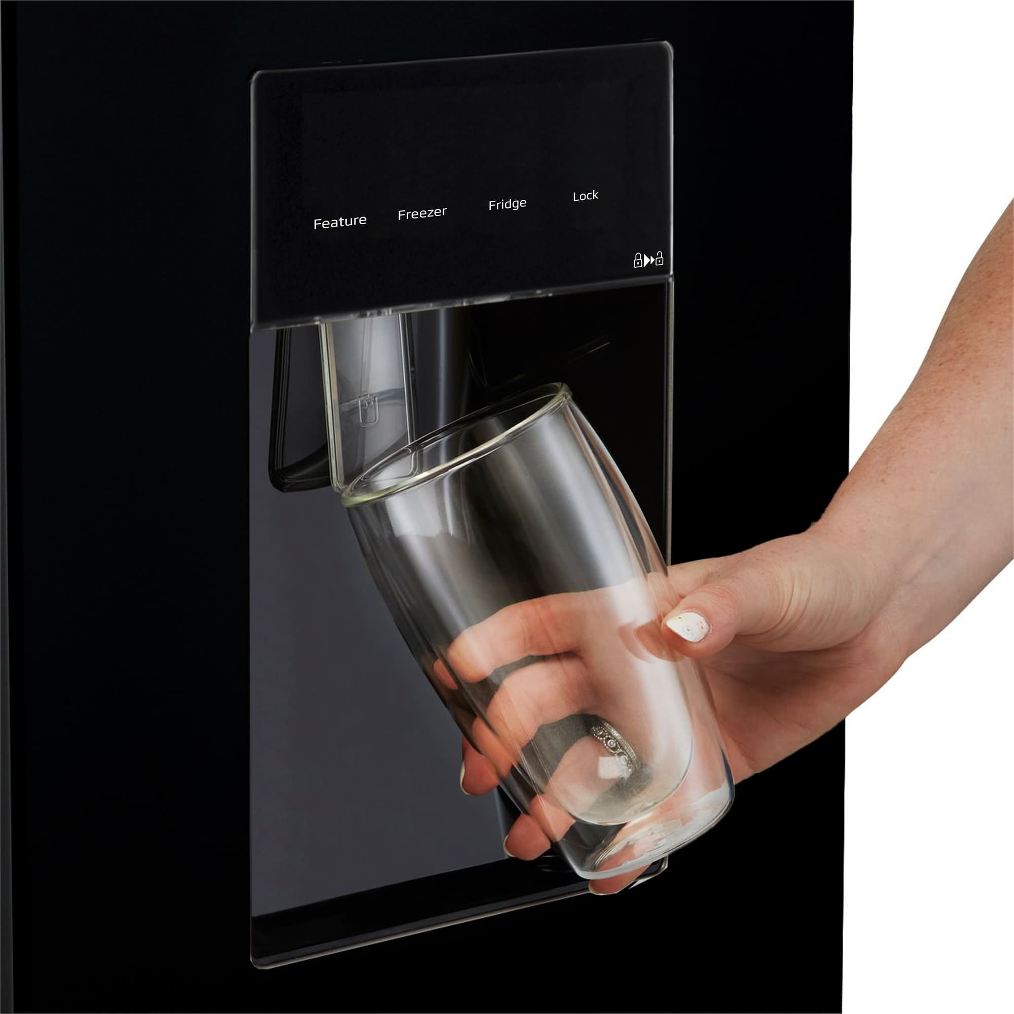 DEFY 492L French Door Black Brushed Metal Finish - Image 5