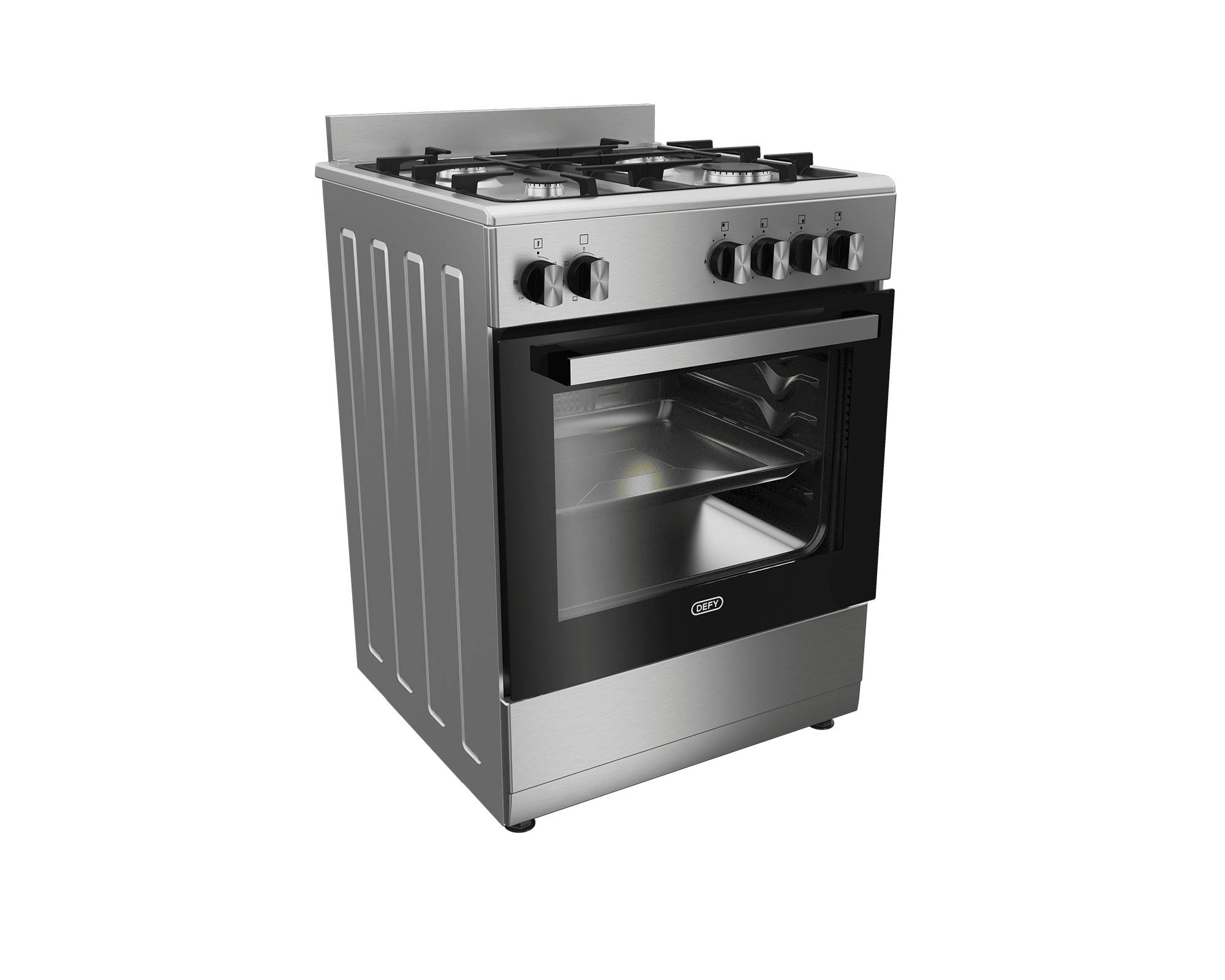 DEFY 60cm New York Gas Electric Range Cooker FA Inox - Image 3