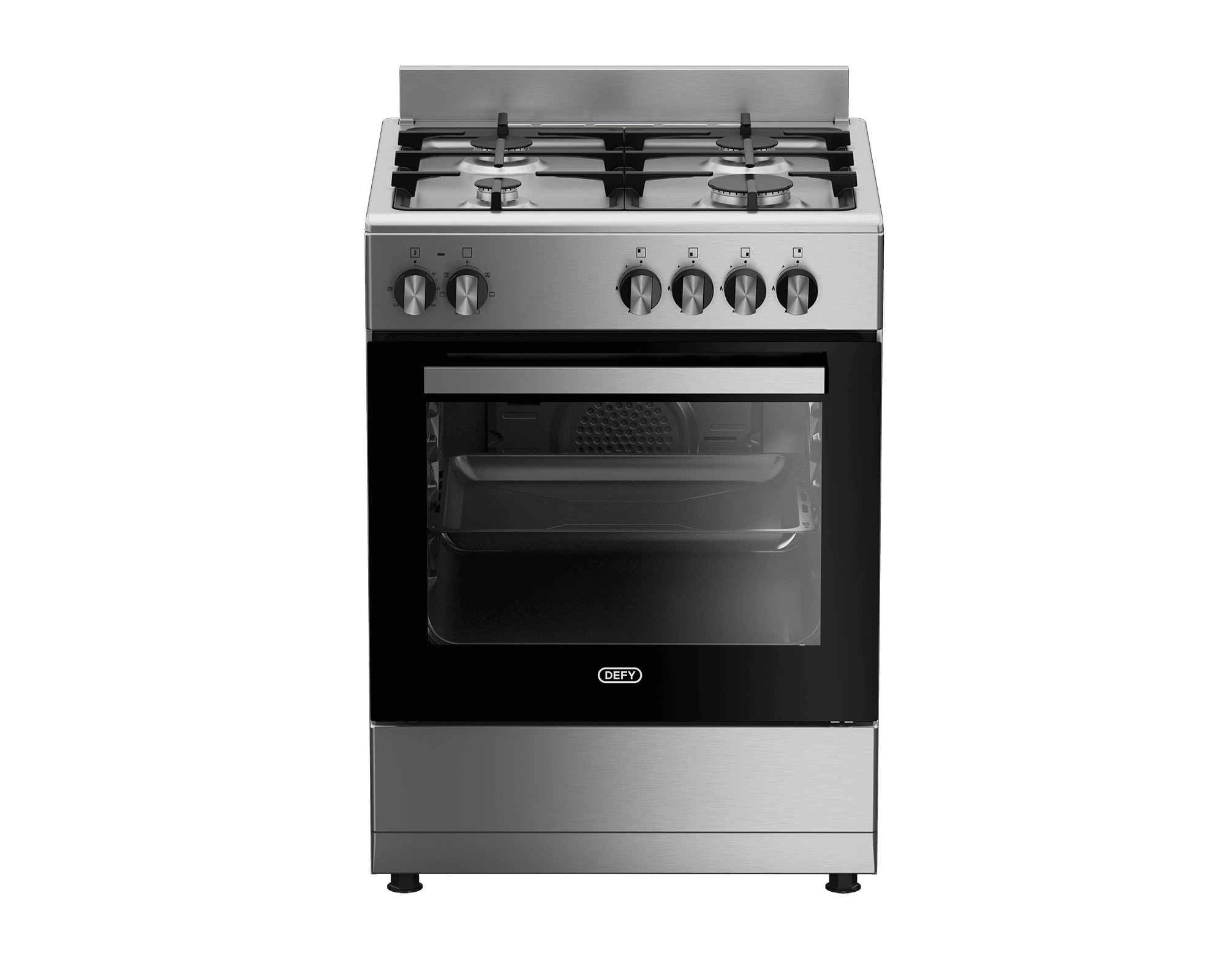 DEFY 60cm New York Gas Electric Range Cooker FA Inox