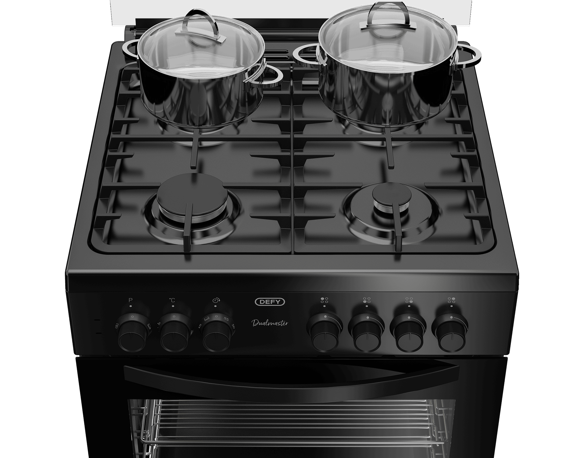 DEFY 60cm Gas Electric Freestanding Stove Thermofan+ Black - Image 7