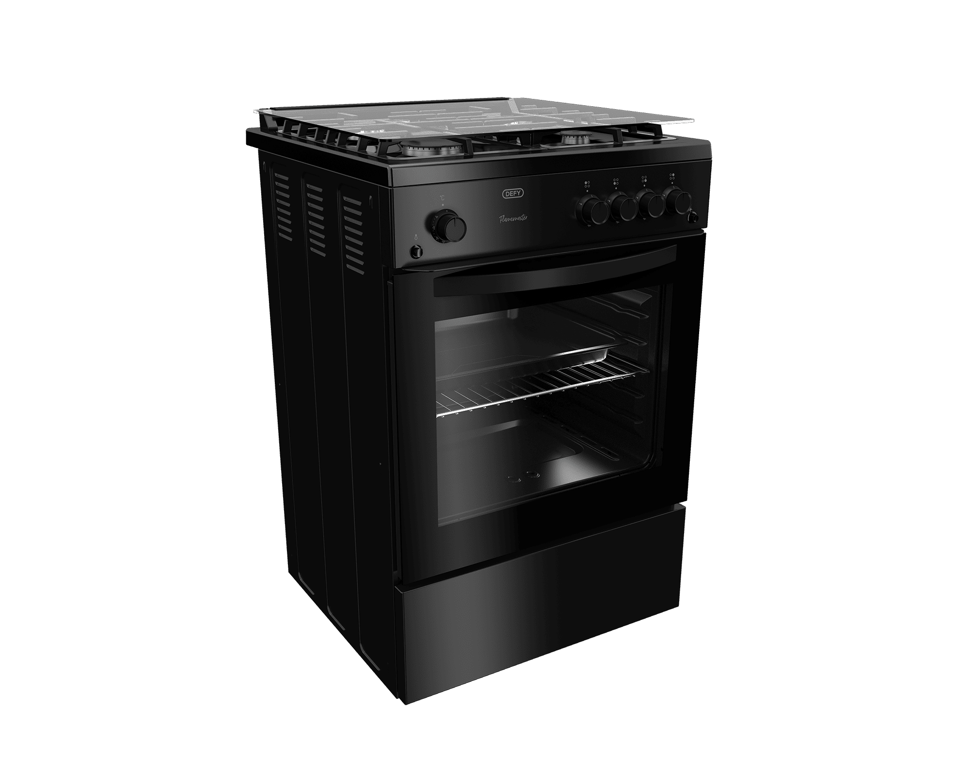 DEFY 60cm Full Gas Freestanding Stove Black - Image 2