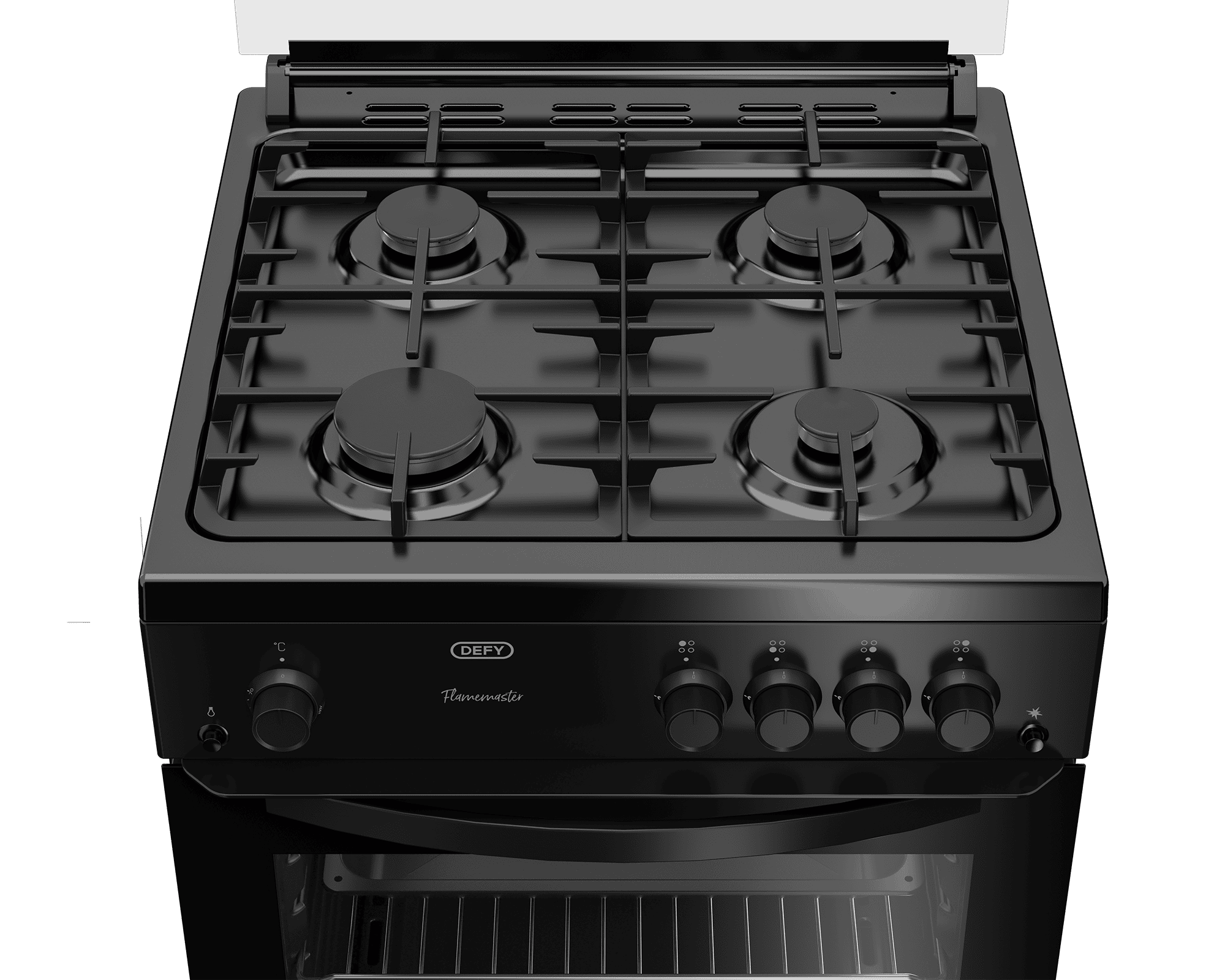 DEFY 60cm Full Gas Freestanding Stove Black - Image 4