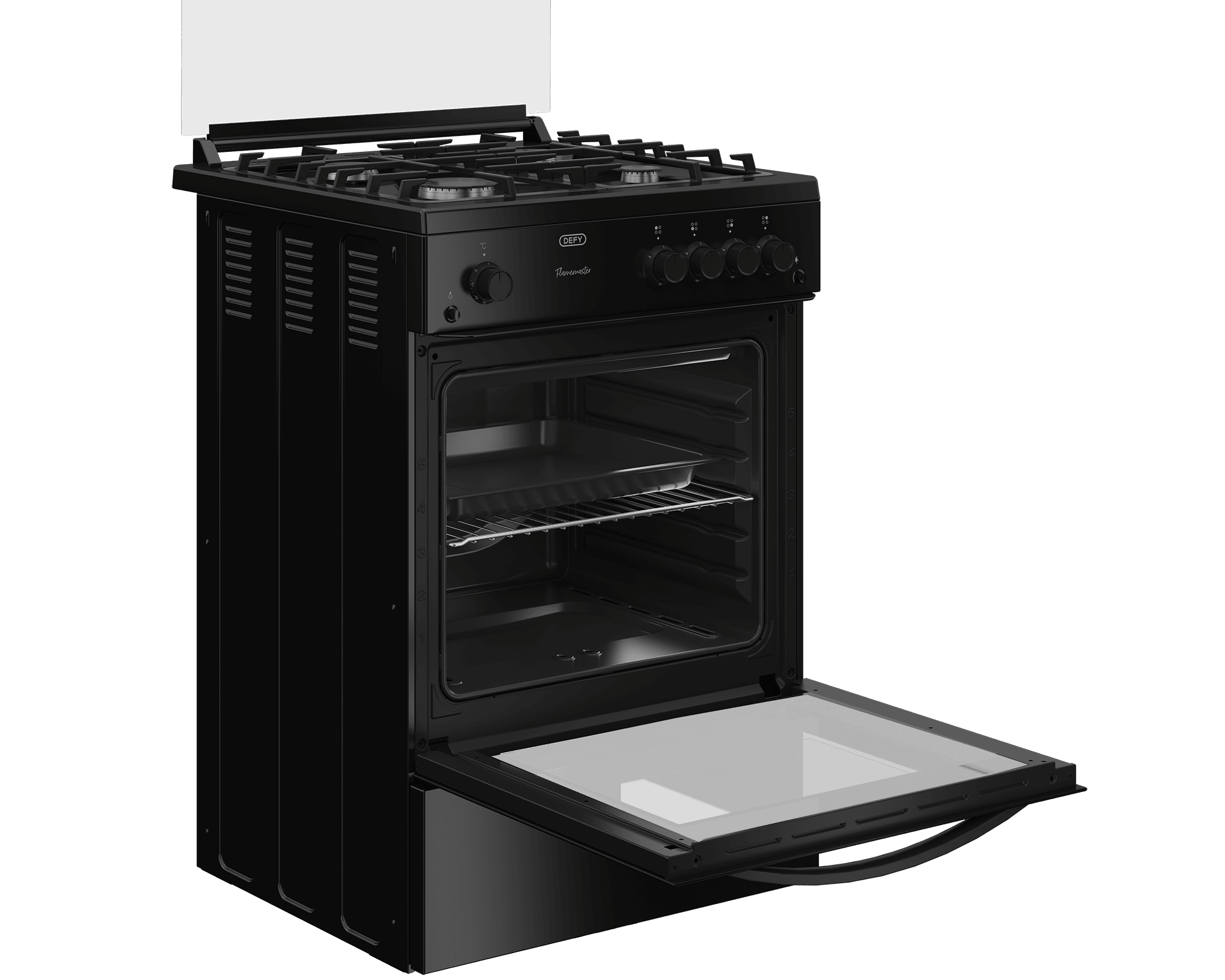 DEFY 60cm Full Gas Freestanding Stove Black - Image 7