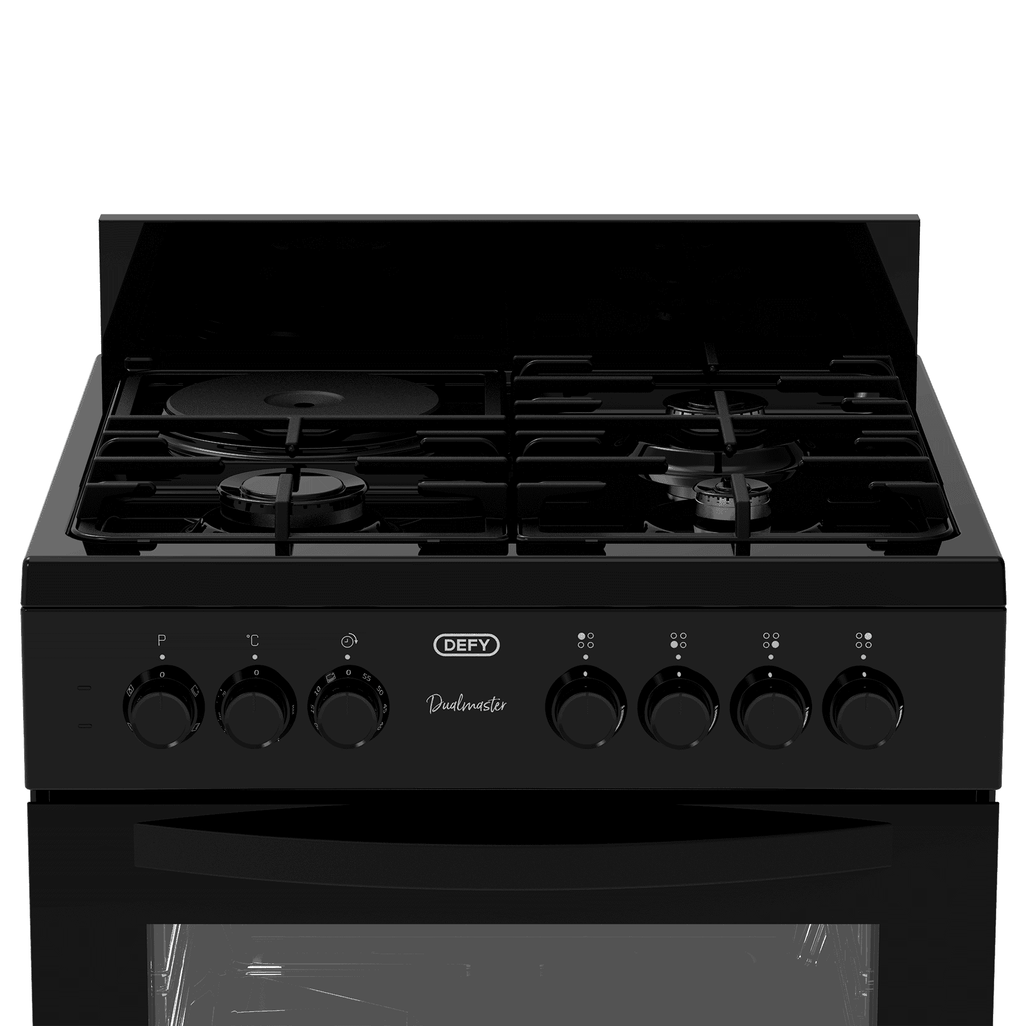 DEFY 60cm Gas Electric Freestanding Stove Black FC