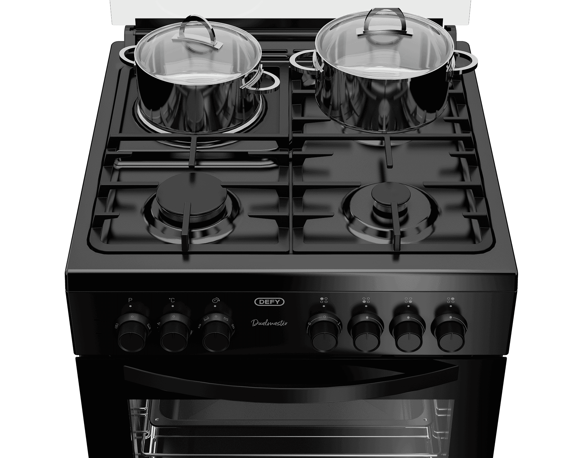DEFY 60cm Gas Electric Freestanding Stove Black FC - Image 6