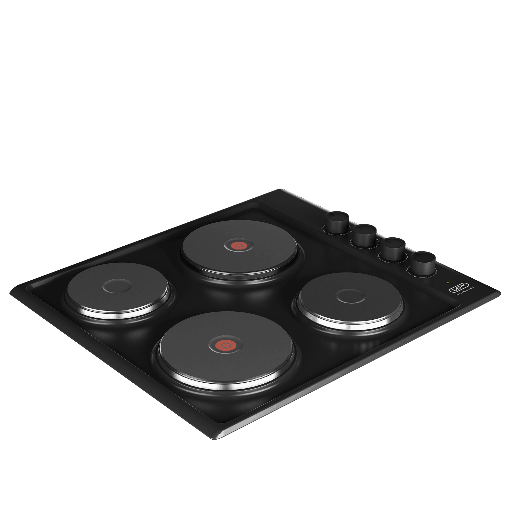 DEFY 60cm Slimline Solid Hob Black CP - Image 2