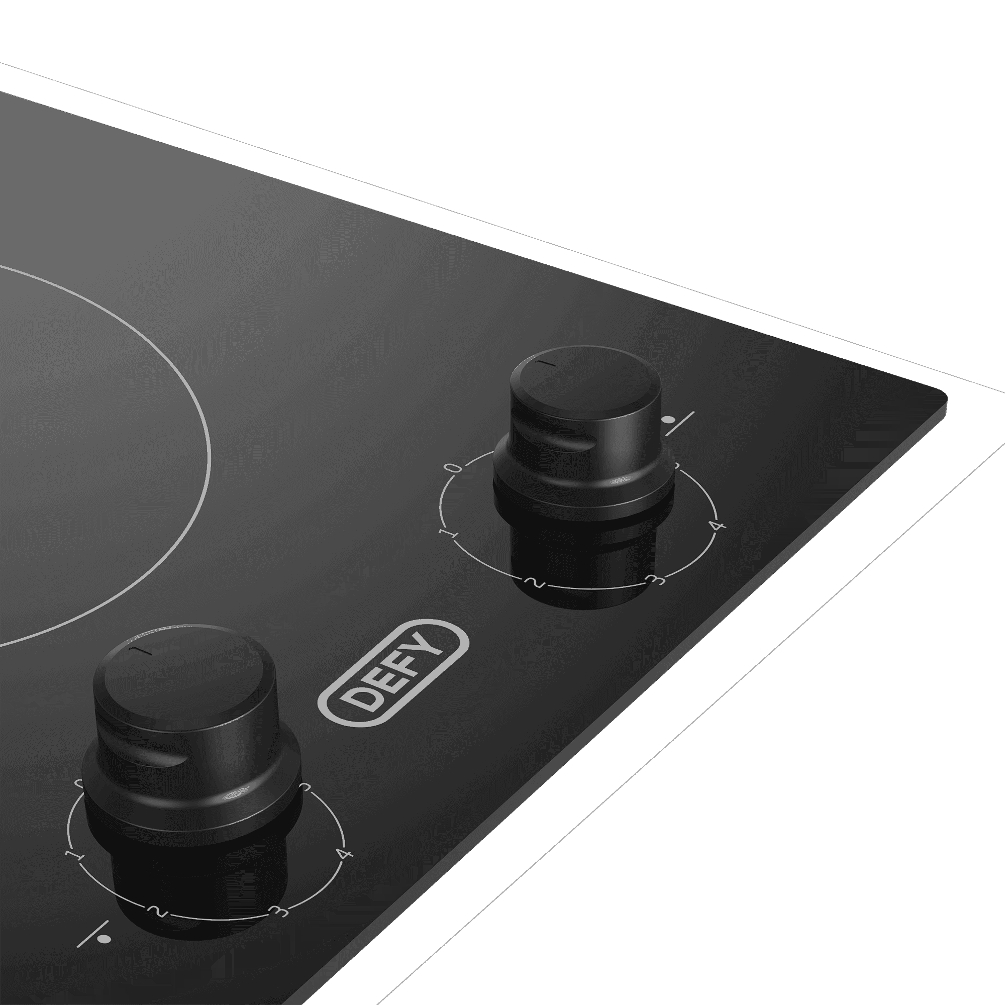 DEFY 30cm Domino Vitroceramic Hob Black - Image 2
