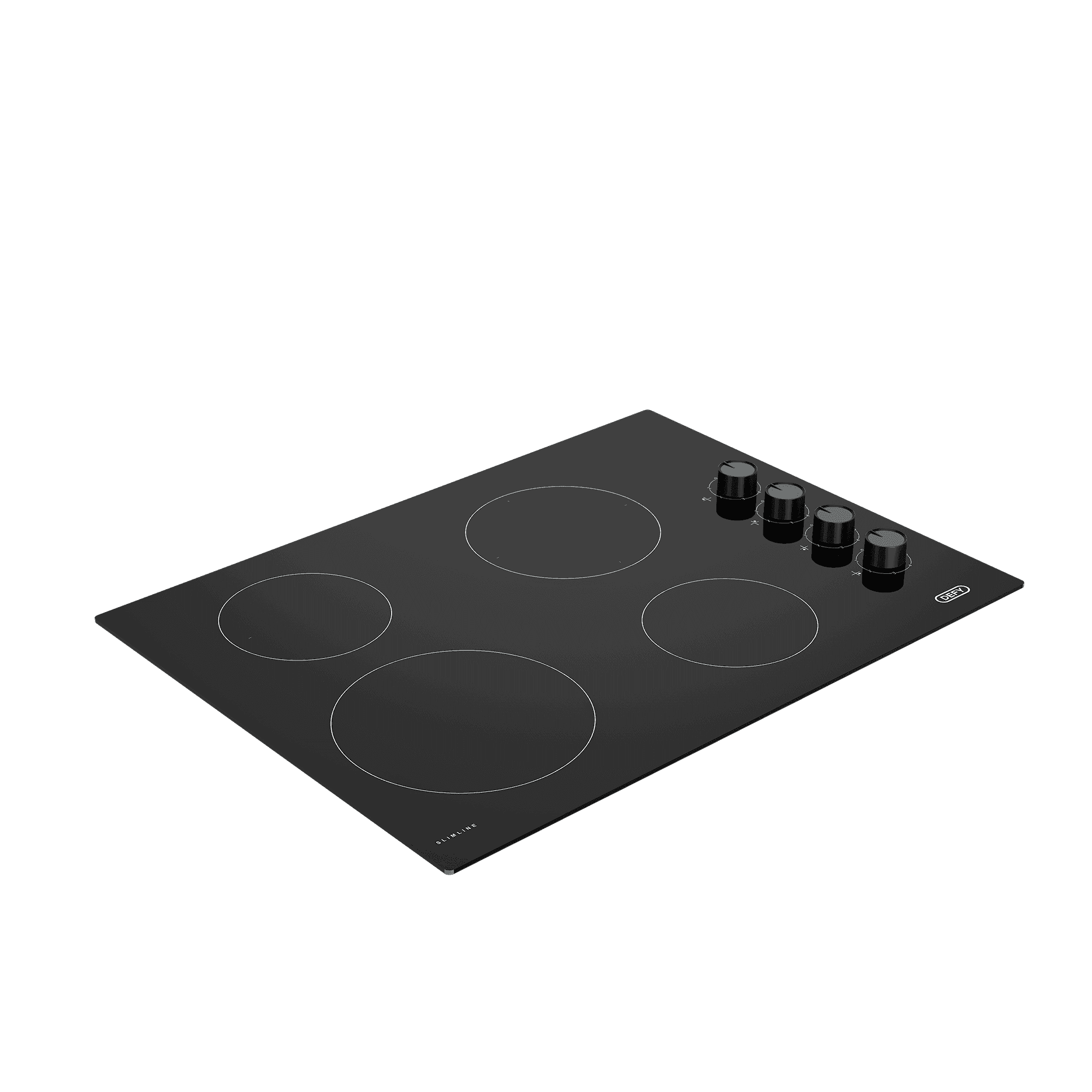 DEFY 68cm Slimline Vitroceramic Hob Black CP