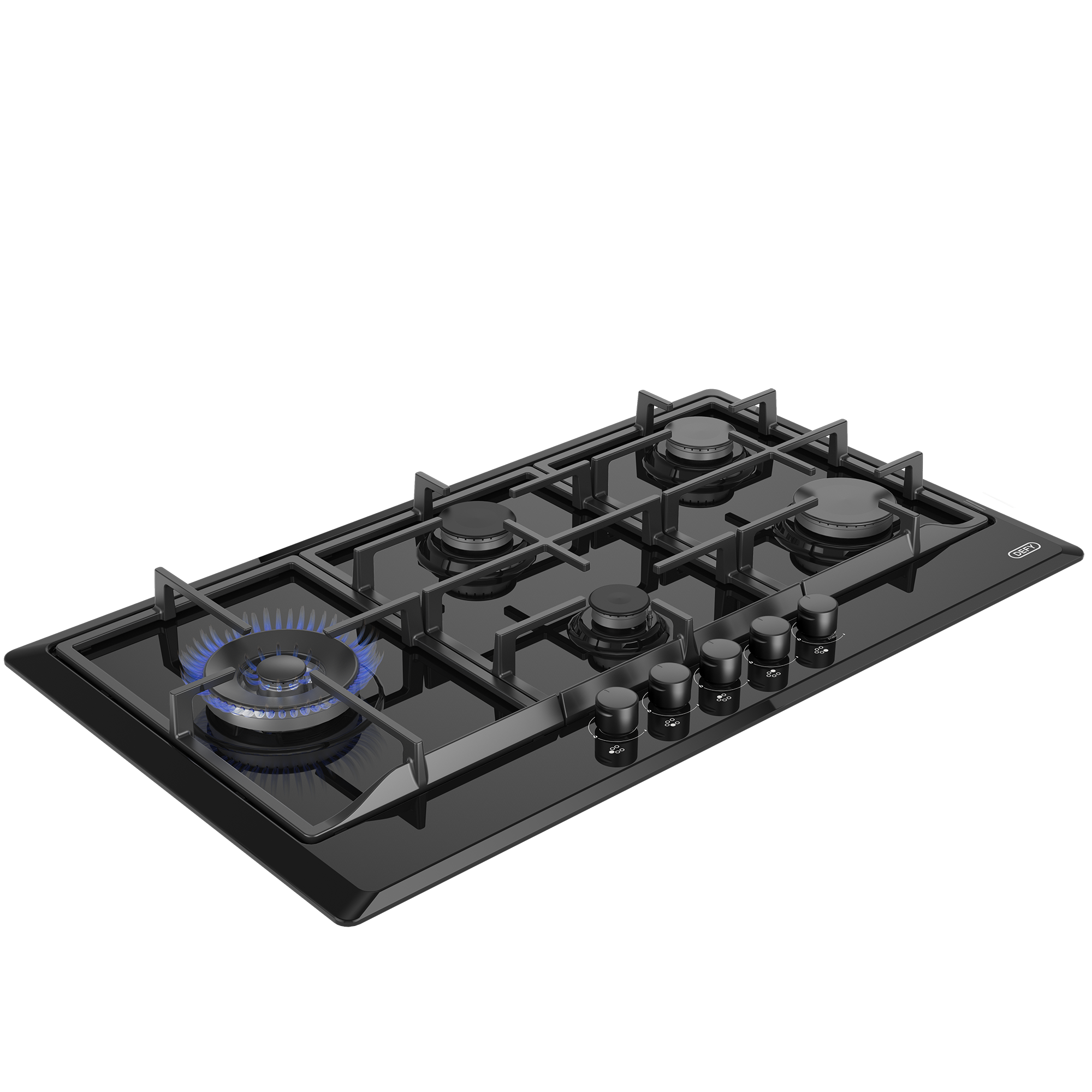 Defy 5-Burner Gas Hob with Wok (Black) - DHG128 - Image 5