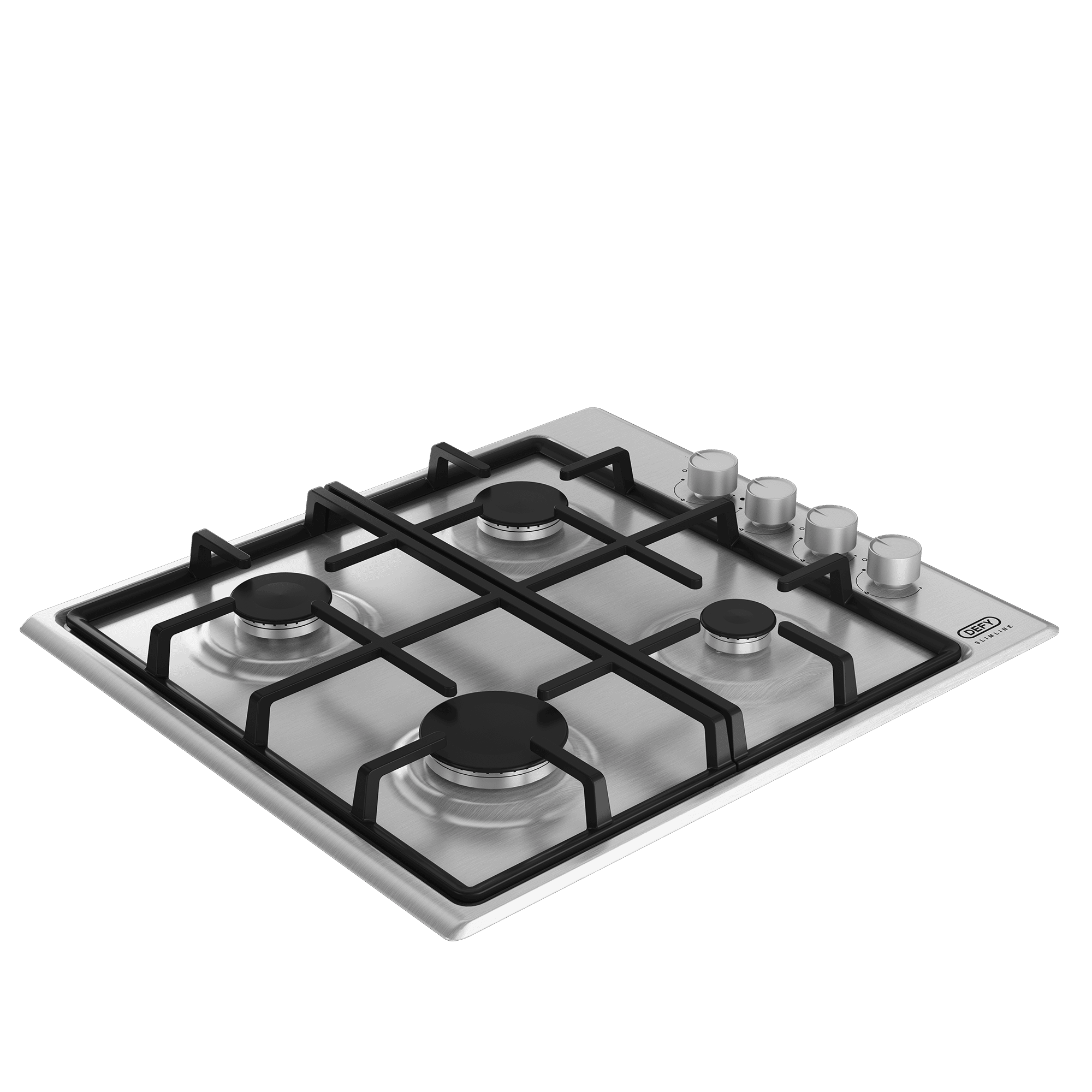 DEFY 60cm Slimline Gas Hob Stainless Steel - Image 2