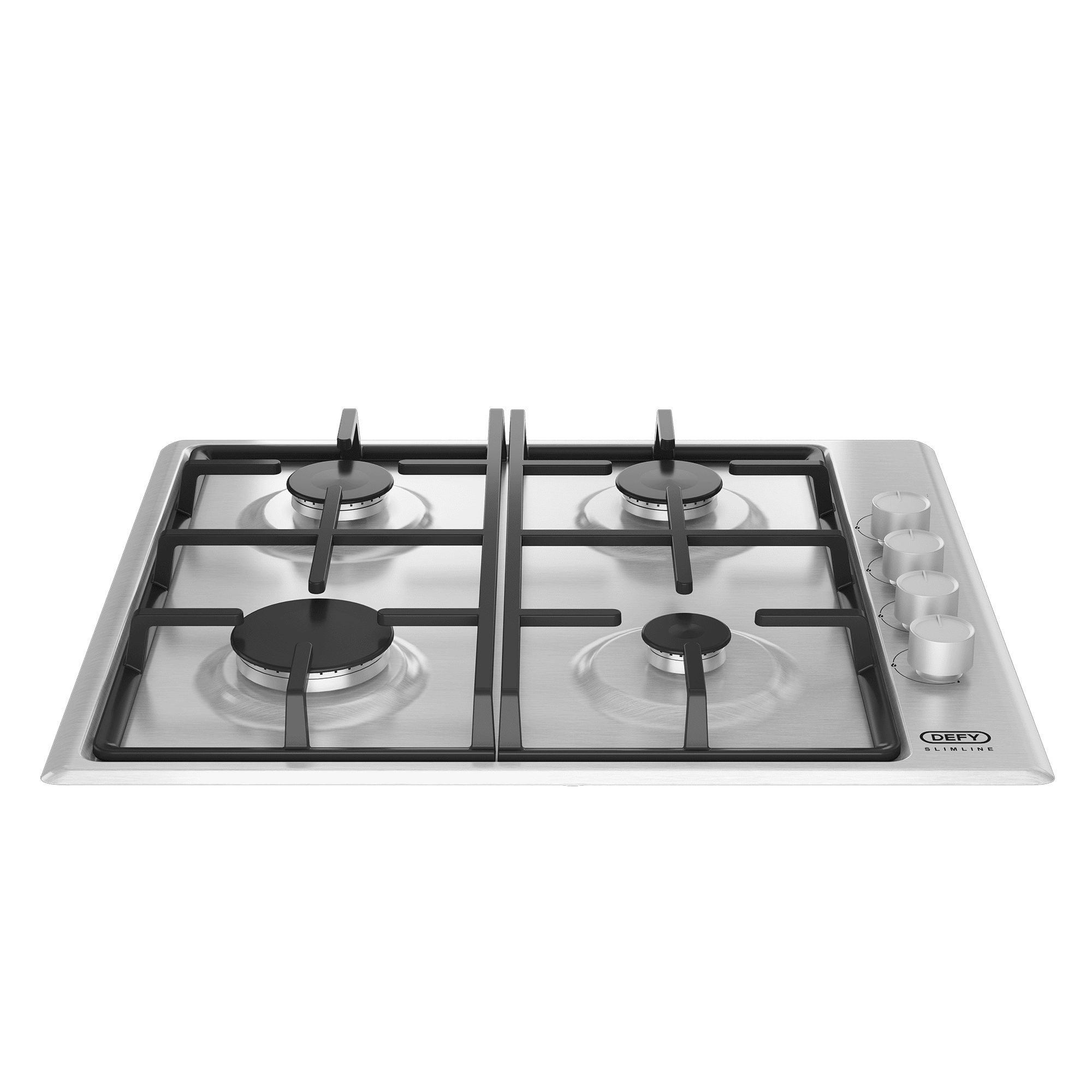DEFY 60cm Slimline Gas Hob Stainless Steel - Image 4