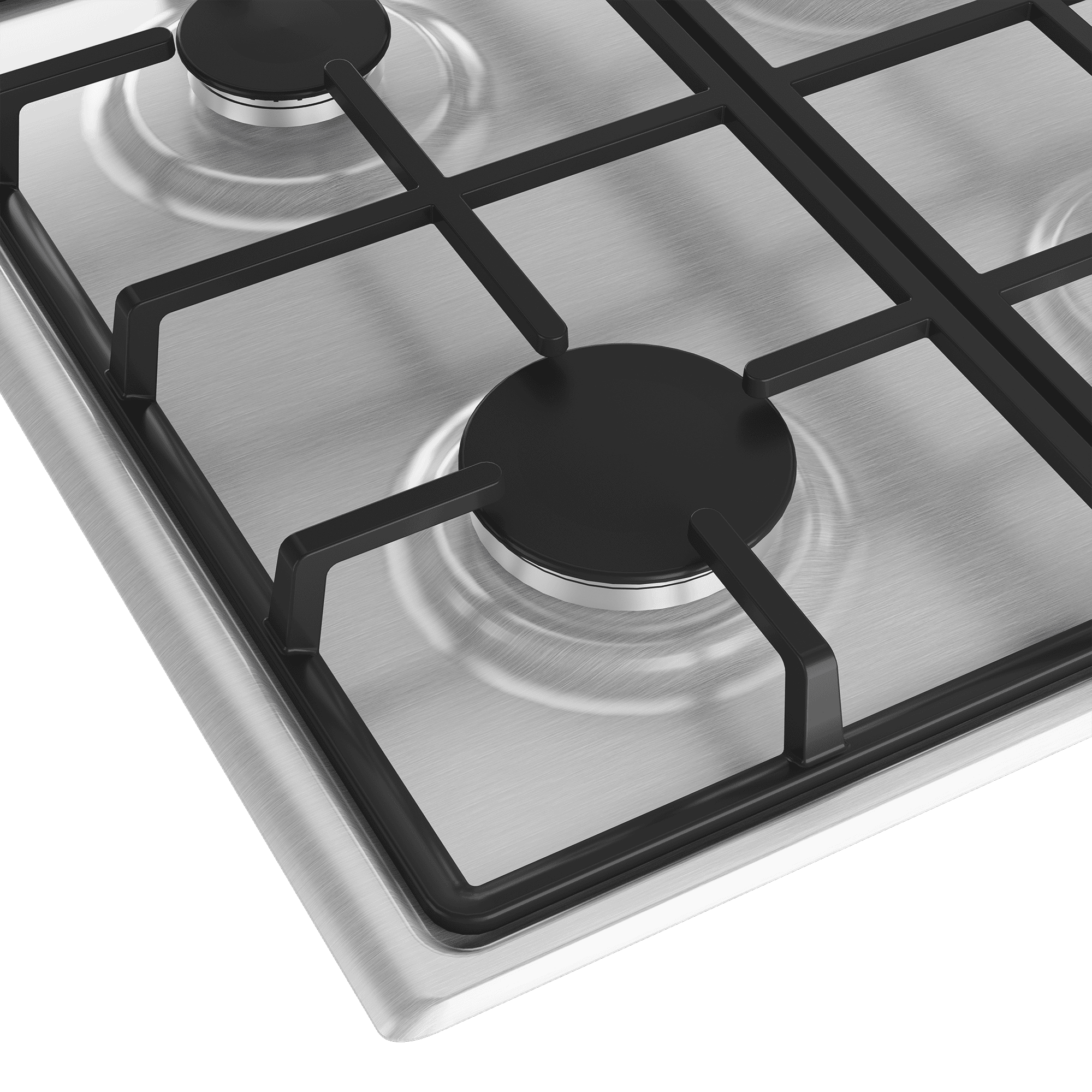 DEFY 60cm Slimline Gas Hob Stainless Steel - Image 5
