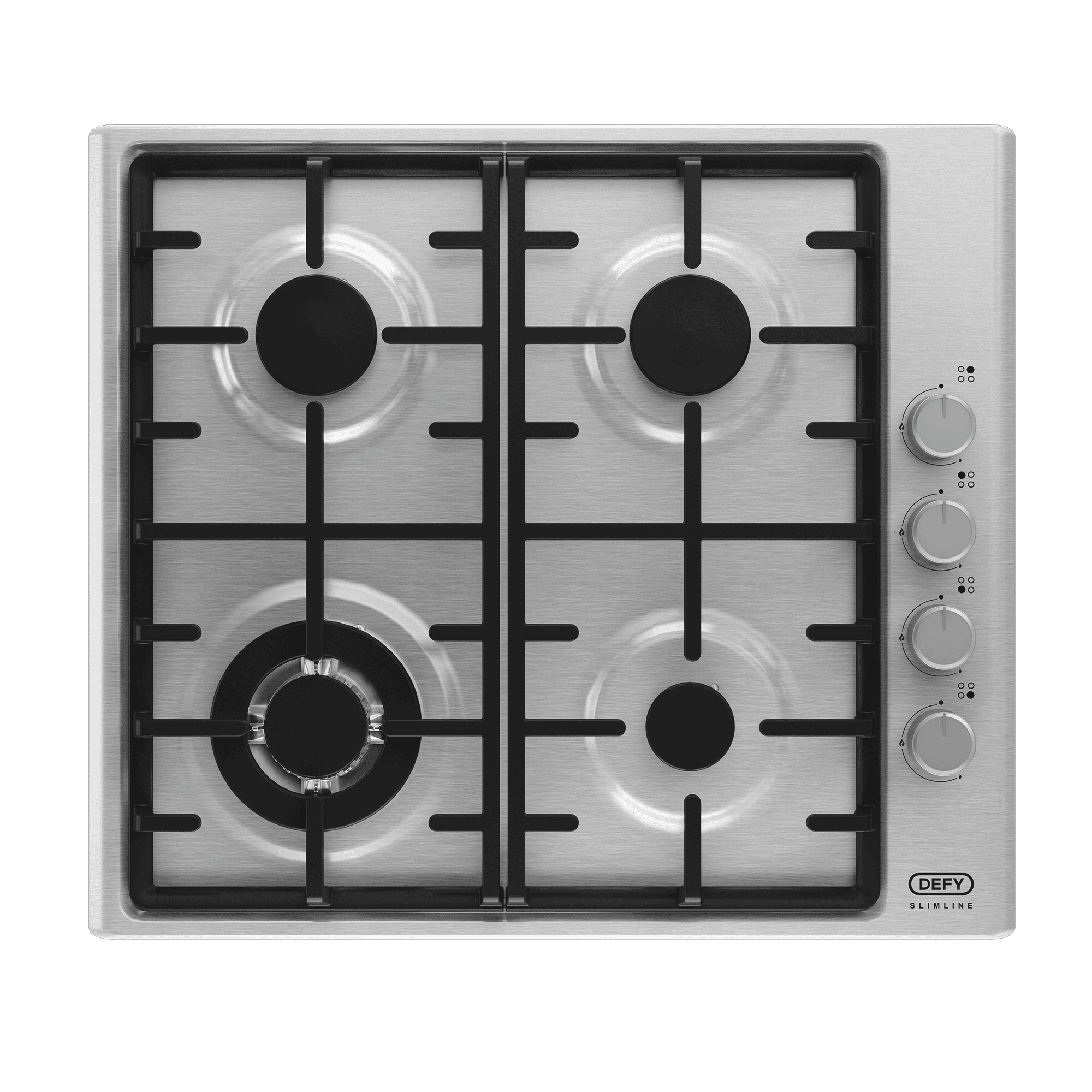 DEFY Defy60cm Slimline Gas Hob with Wok Stainless Steel