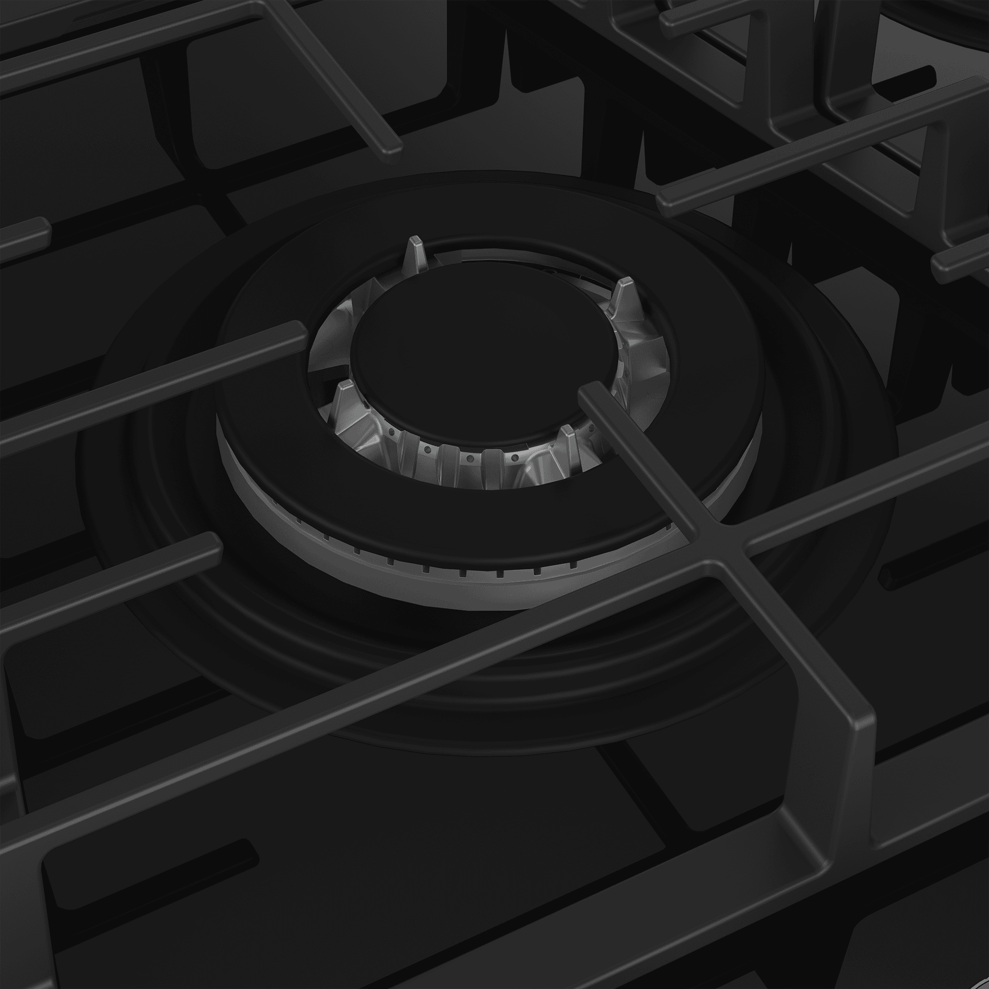 DEFY 90cm Gemini Gas on Glass Hob with Wok Black - Image 5
