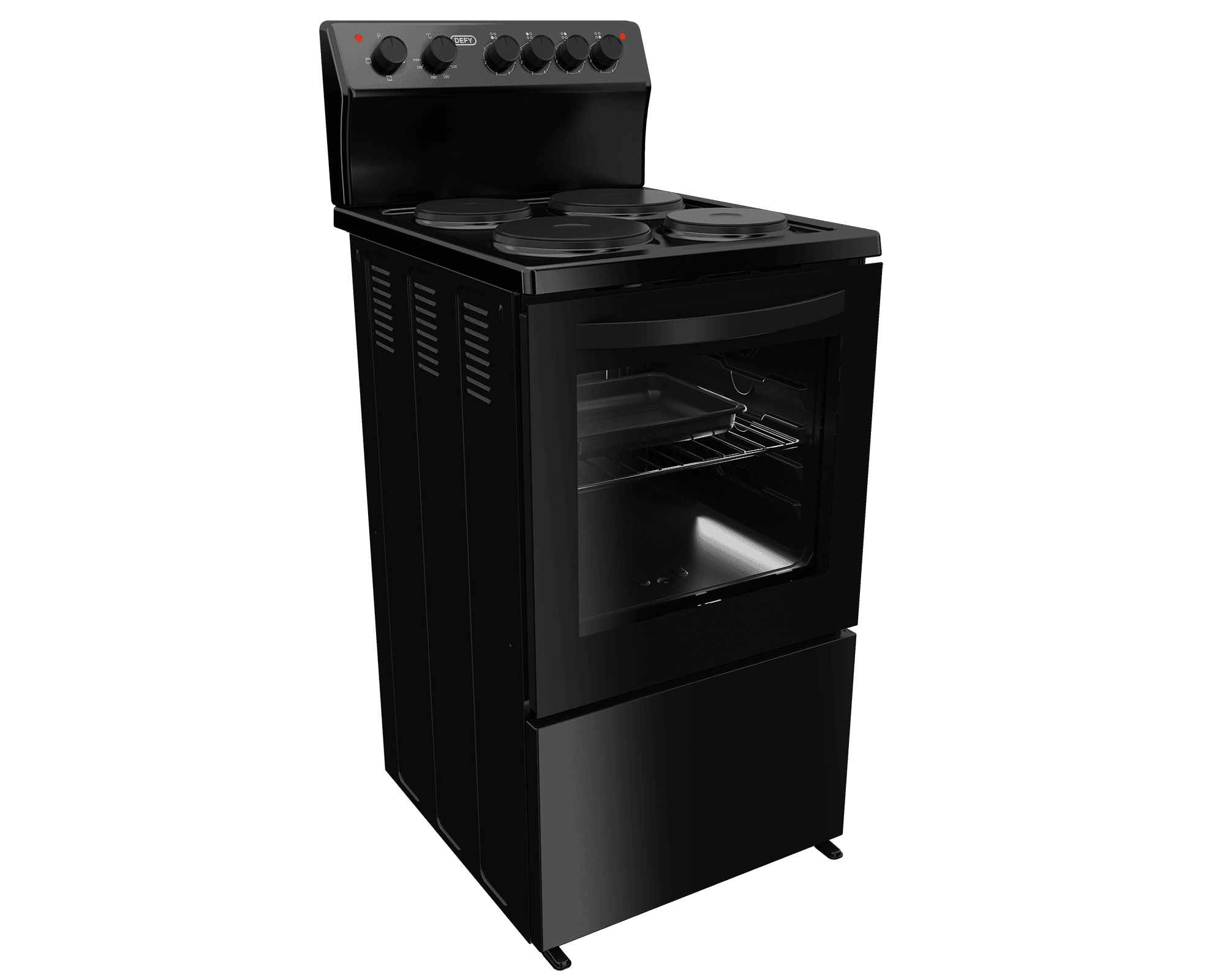 DEFY 50cm 4 Plate Electric Stove Black RC - Image 2
