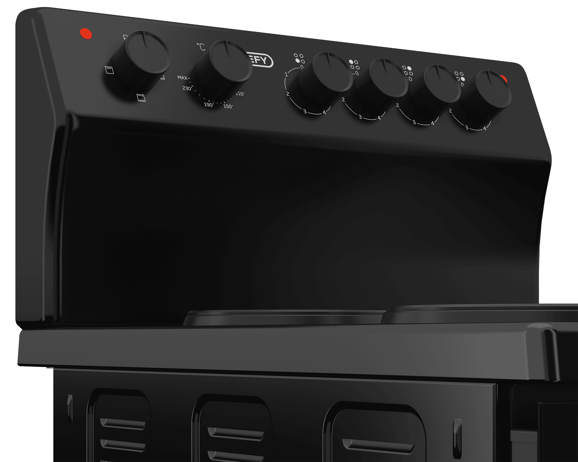 DEFY 50cm 4 Plate Electric Stove Black RC - Image 3