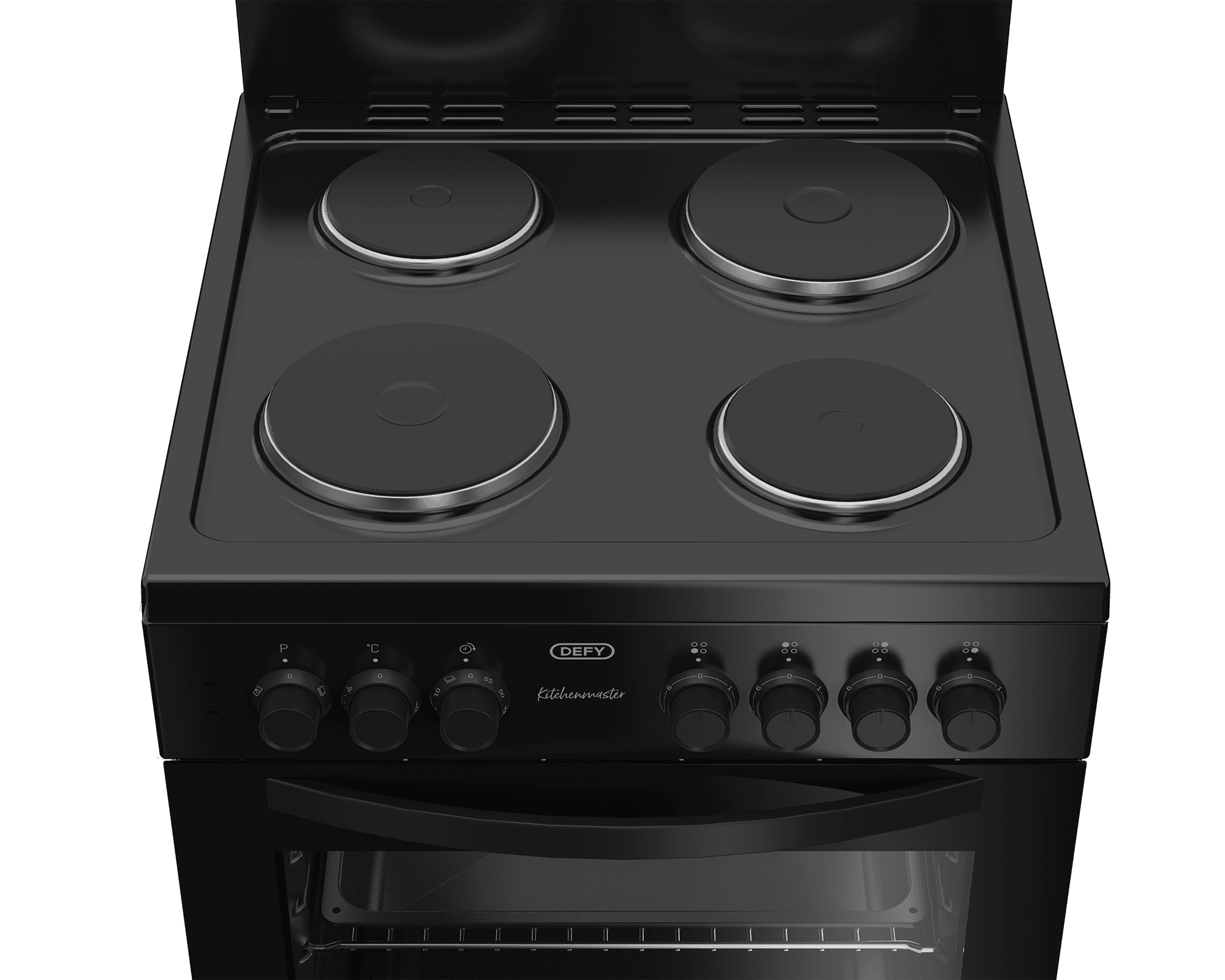 DEFY 60cm Electric Freestanding Stove Black FC - Image 4
