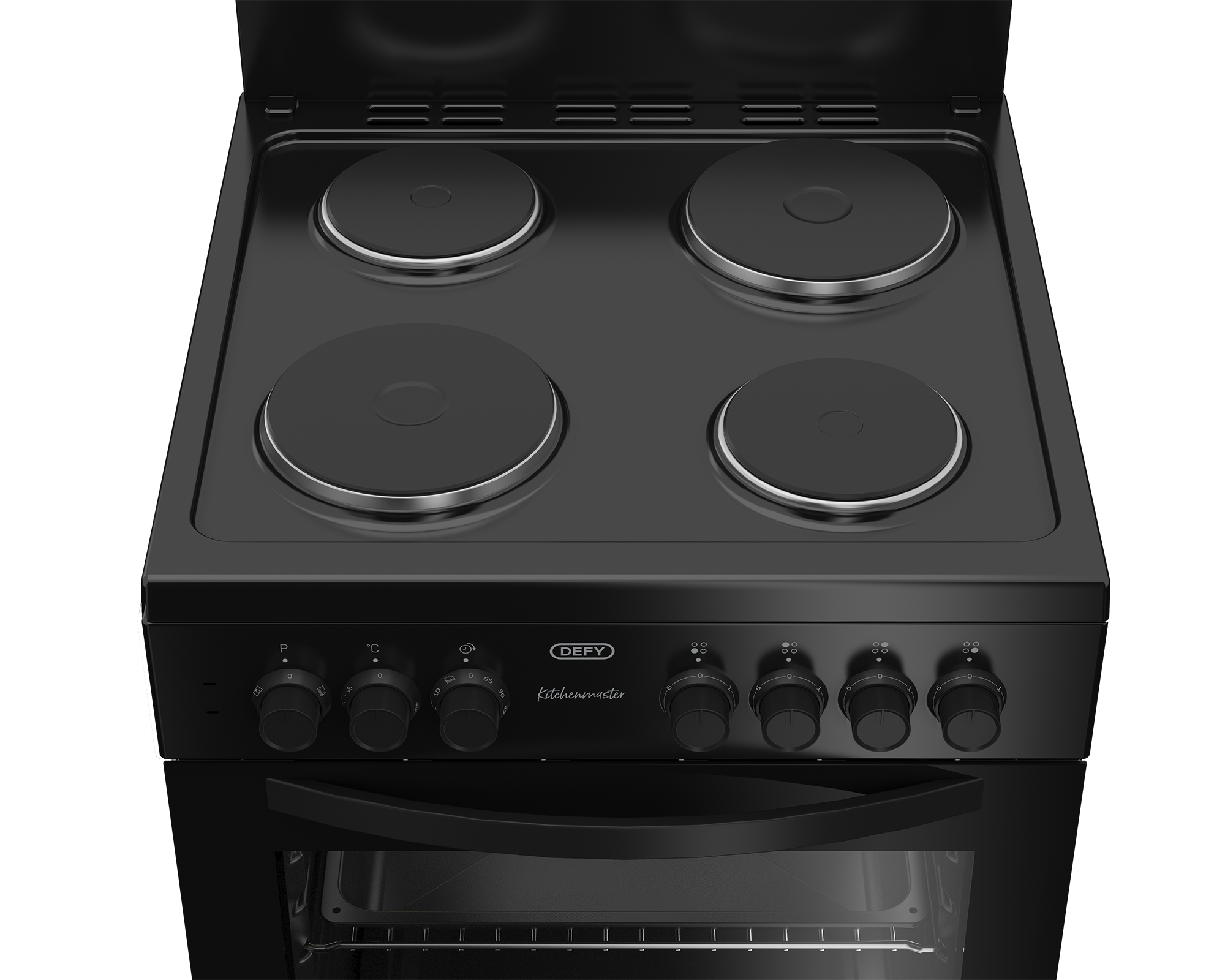 Defy 60x60 Electric Stove (Full Compact, Black) - DSS612 - Image 4