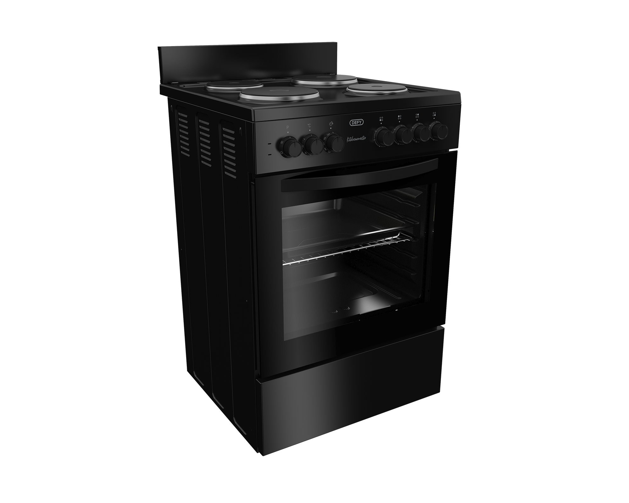 Defy 60x60 Electric Stove (Full Compact, Black) - DSS612 - Image 2