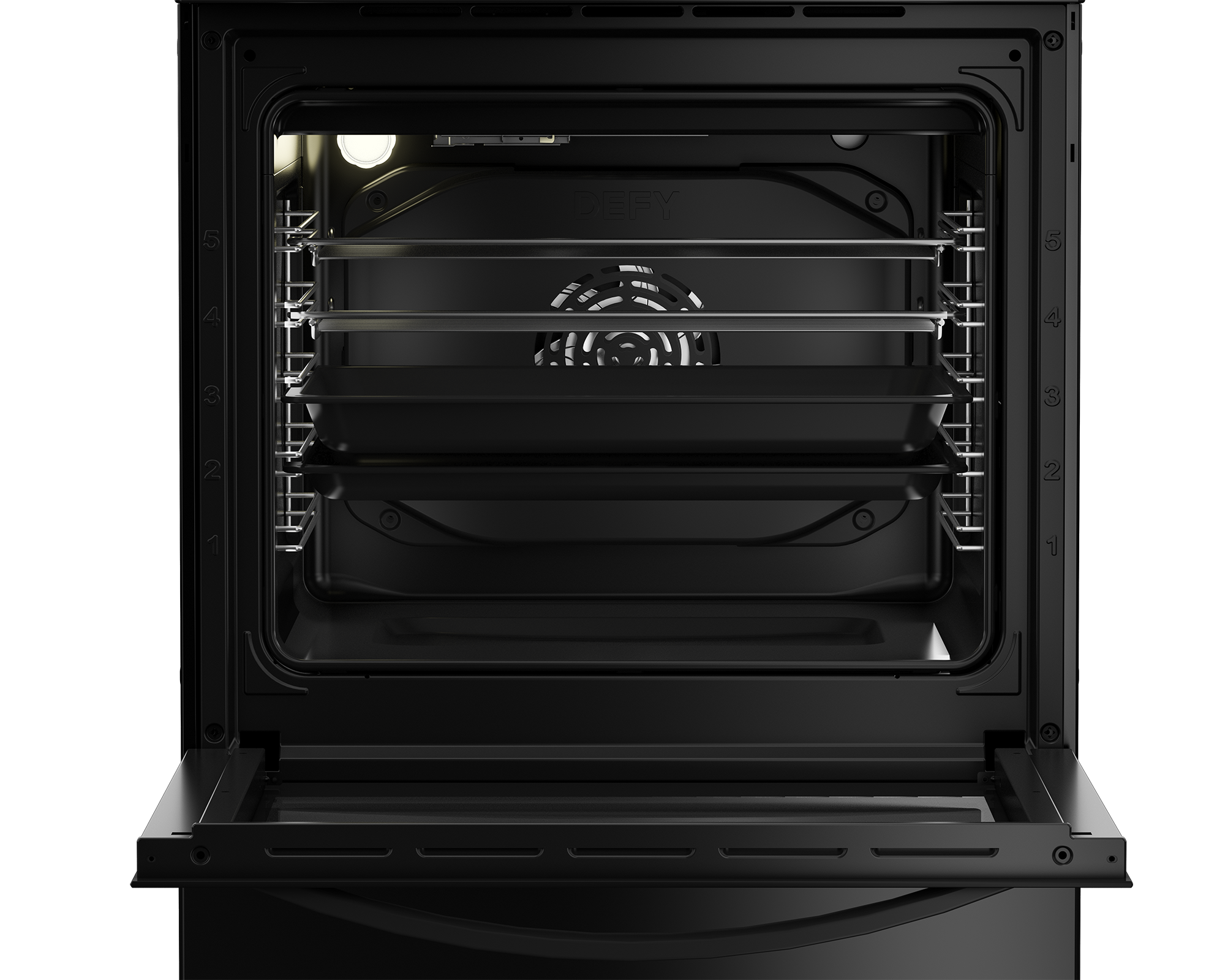 Defy 60x60 Vitroceramic Multifunction Stove (Black Glass) - DSS617 - Image 4