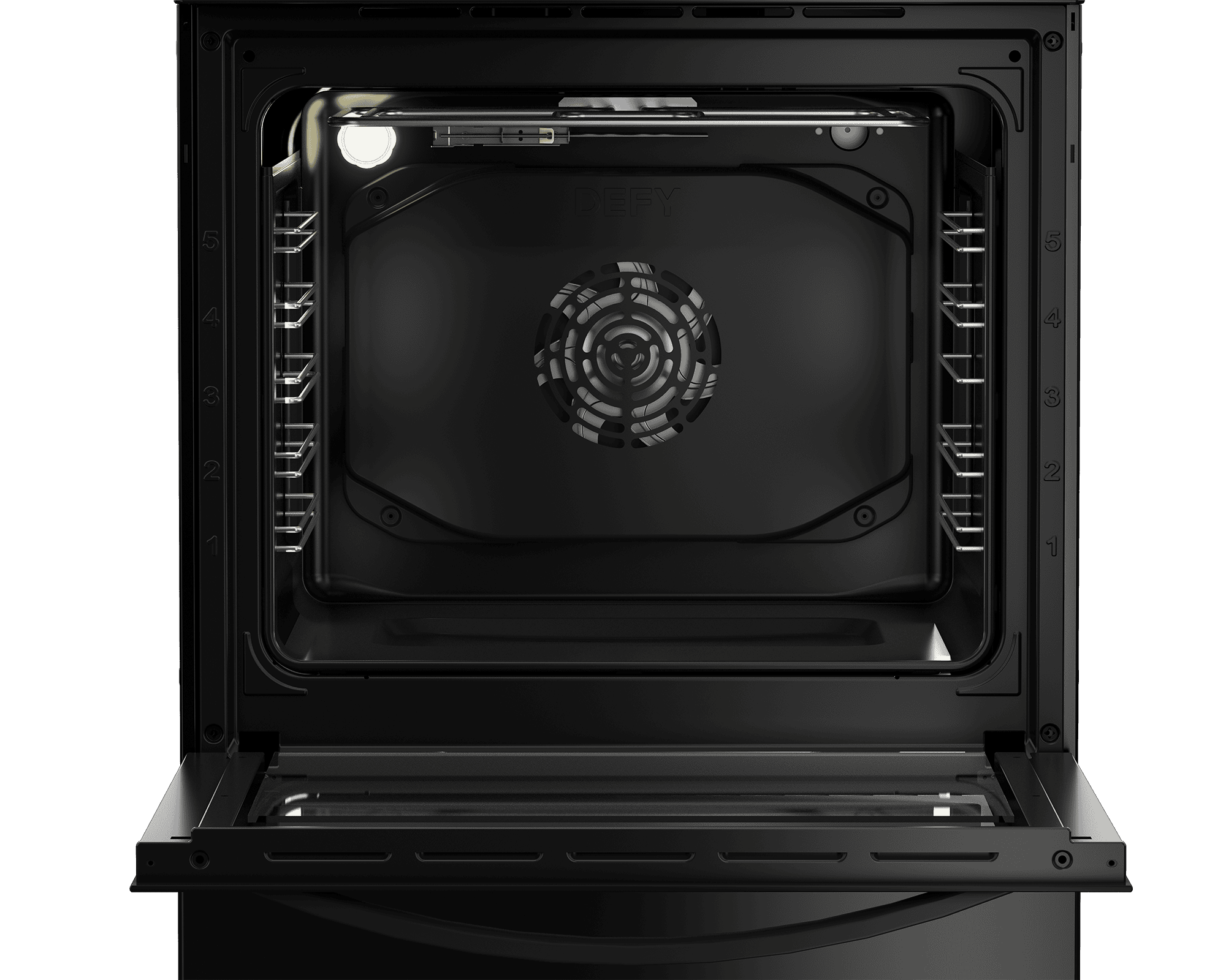 DEFY 60cm Electric Freestanding Stove ThermoFan+ Black RC - Image 6