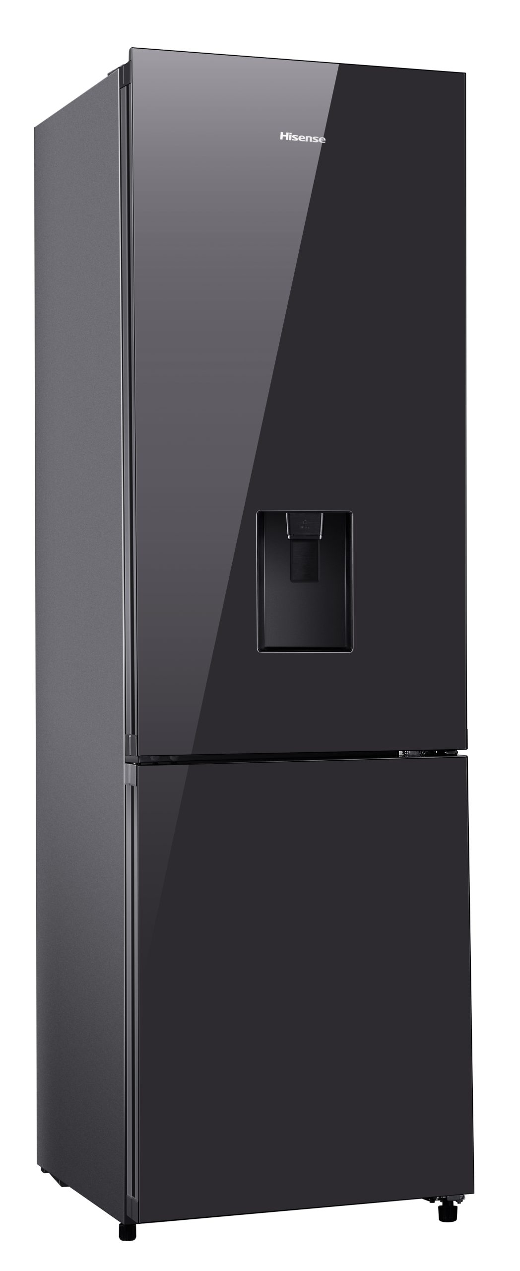 Hisense H370BMIB-WD 263 L Black Mirror Combi + Water Dispenser