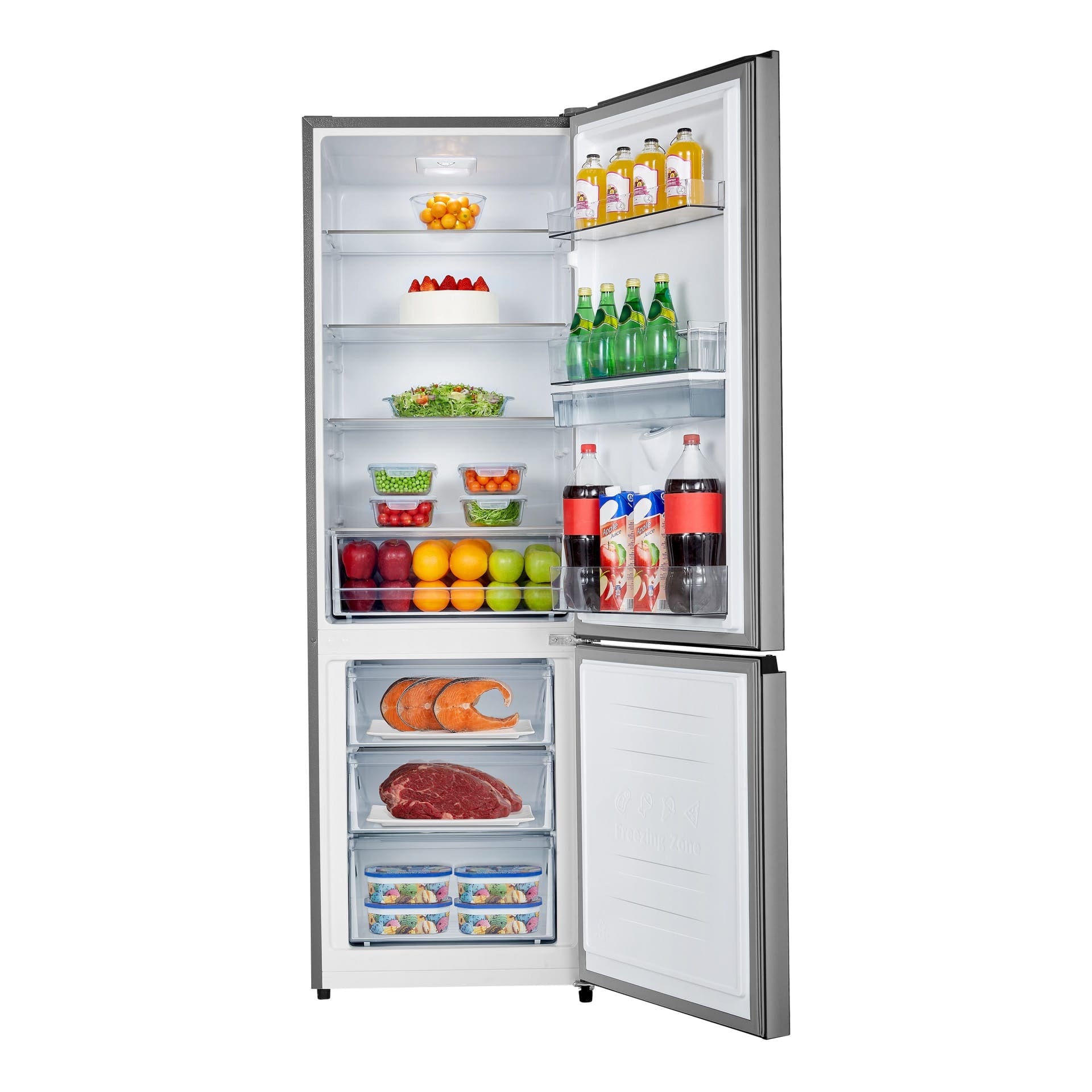 Hisense H450BIT-WD 350L Titanium Silver Side by Side refrigerator with water dispenser - Image 2