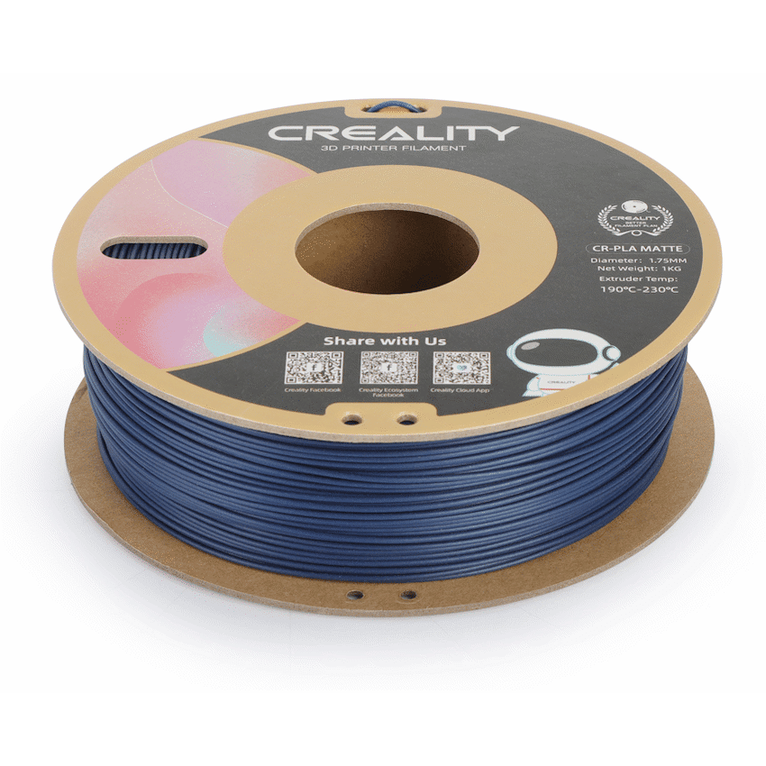 Creality CR-PLA Filament - Matte Navy Blue (1kg) - Image 3