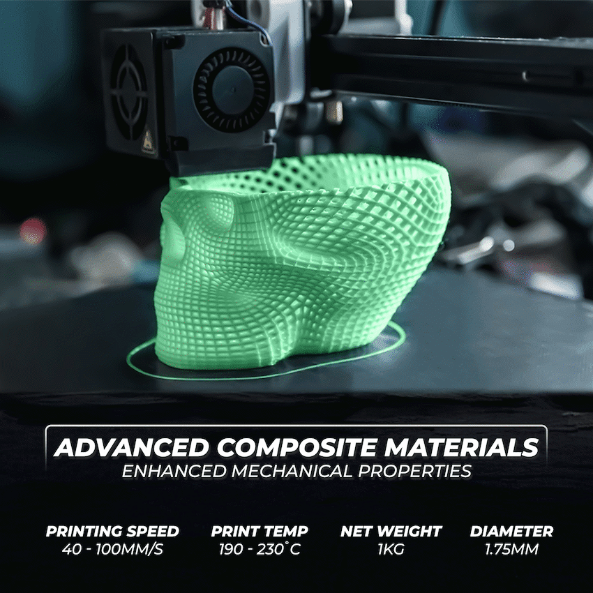 Creality CR-PLA Filament, Matte Avocado Green, 1Kg - Image 2