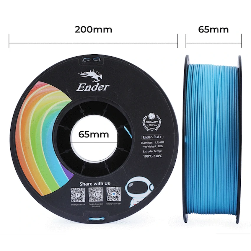 Ender PLA+ Filament Blue 1kg - Image 2