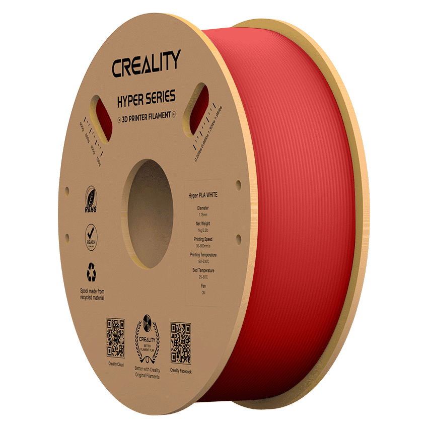 Creality Hyper PLA High-Speed Red Filament 1Kg