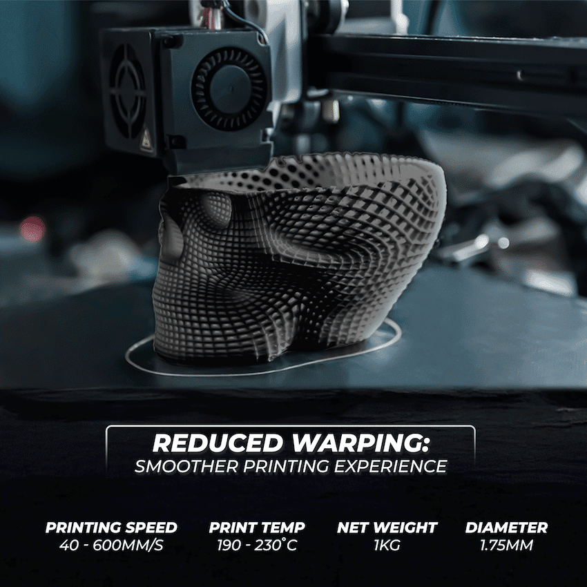 Creality Hyper PLA High-Speed Black Filament 1kg - Image 2