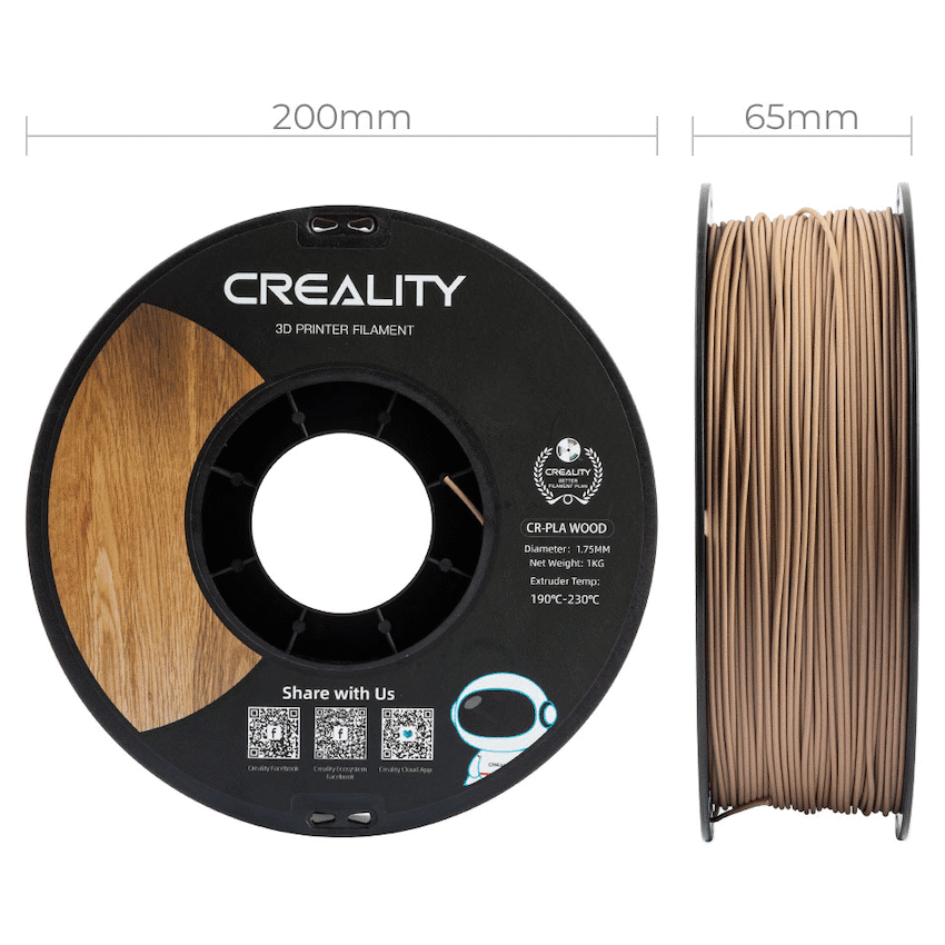 Creality Wood Filament White Pine 1kg - Image 3