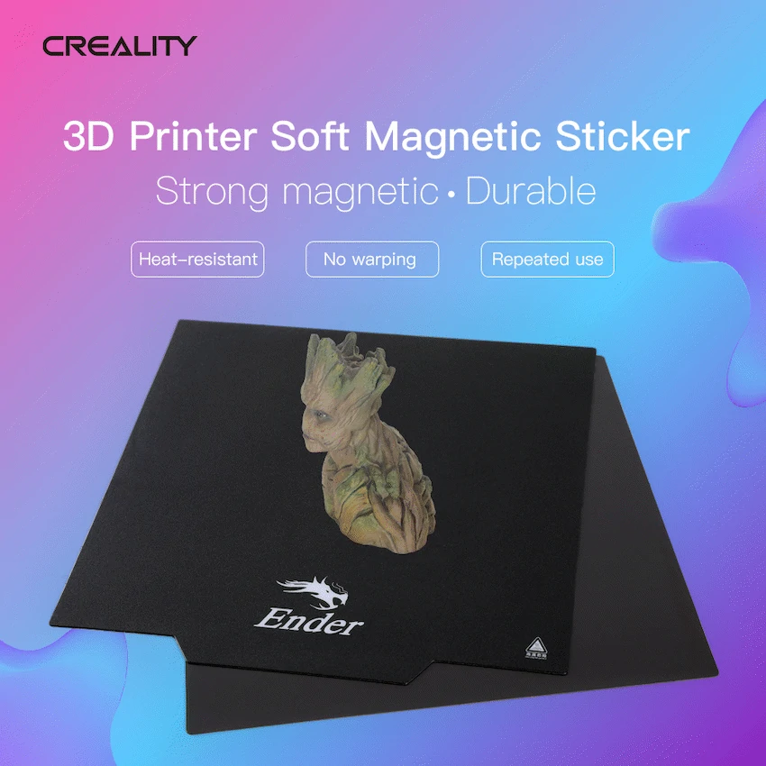 Ender Soft Magnetic Sticker - 235x235 Ender-3 V2_Ender-3_Ender-3_KR_Ender-3 Pro_Ender-3S_CR20_CP-01_ - Image 2