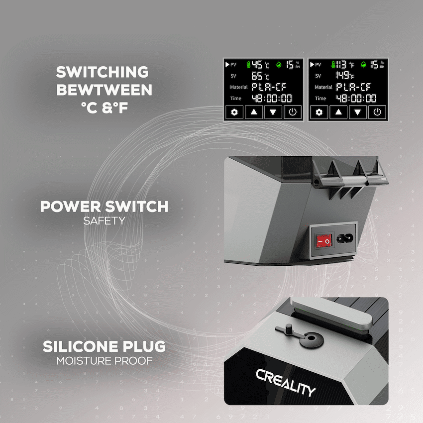 Creality Space Pi Double Roll Filament Dryer - Image 3