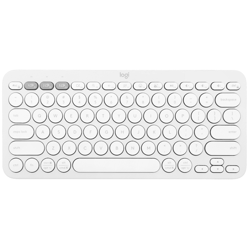 Logitech(R) Pebble Keys 2 K380s - Tonal White