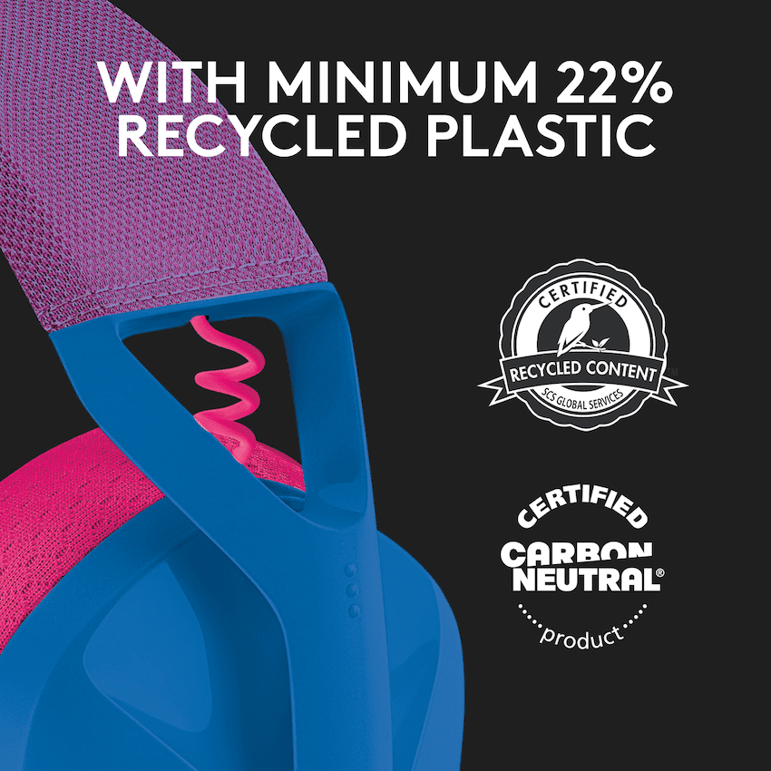 Logitech(R) G435 LIGHTSPEED Wireless Gaming Headset - Blue - Image 4