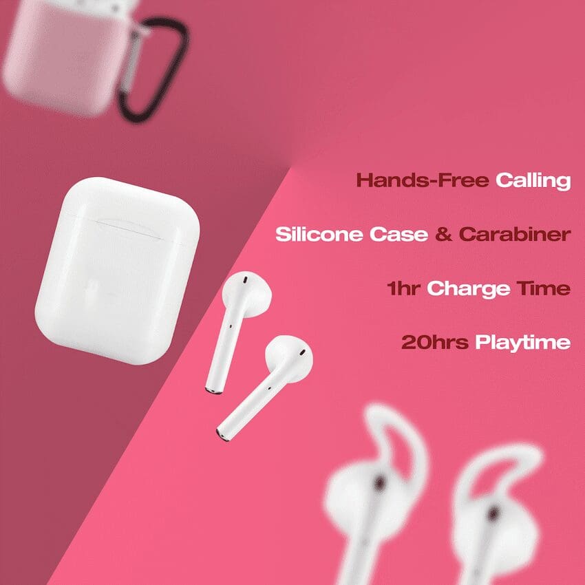 Amplify Buds Series True Wireless Earphones with Silicone Accessories - Pink - Image 3