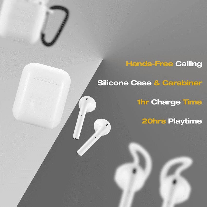 Amplify Buds Series True Wireless Earphones with Silicone Accessories - White - Image 4
