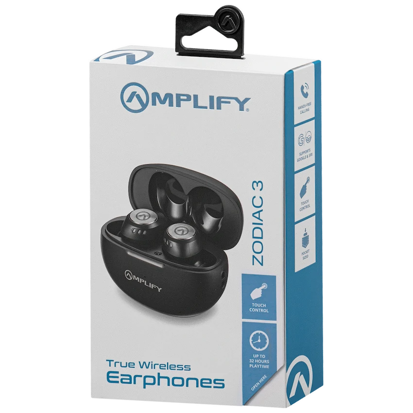 Amplify Zodiac 3 True Wireless Earphones - Black - Image 2