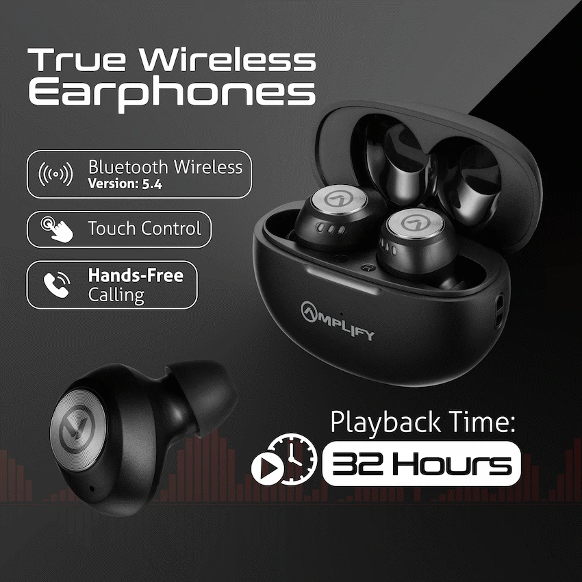 Amplify Zodiac 3 True Wireless Earphones - Black - Image 4
