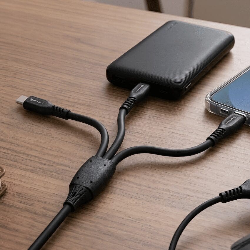 Amplify CoreCharge Series 1.2m 3-in-1 Cable - Black - Image 3
