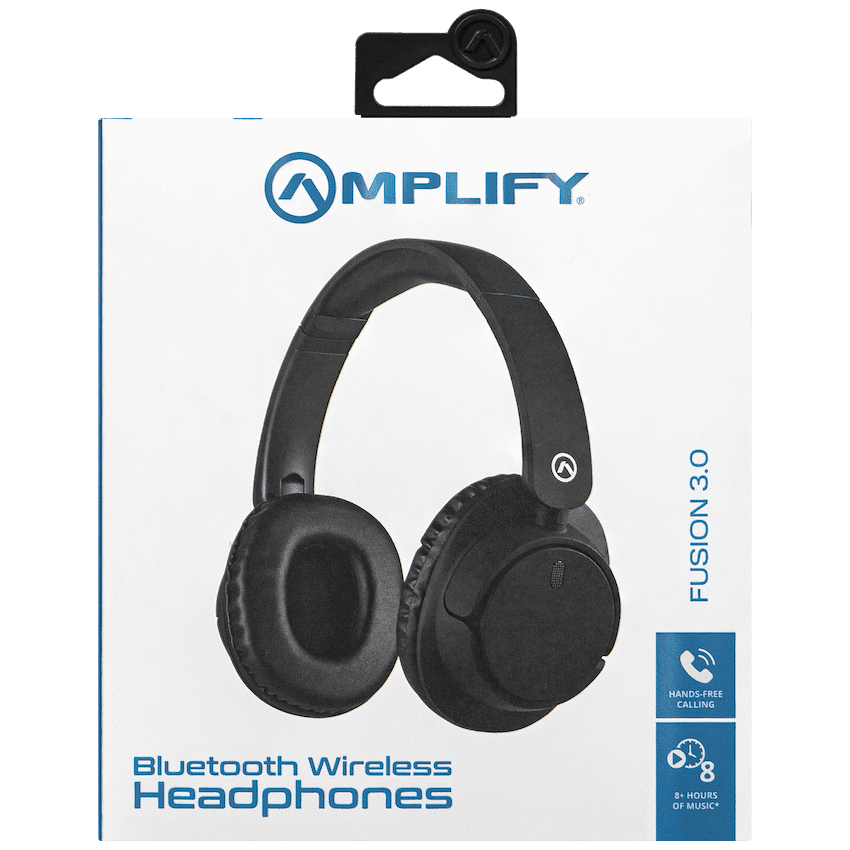 Amplify Fusion Series V3.0 Bluetooth Headphones - Black - Image 4