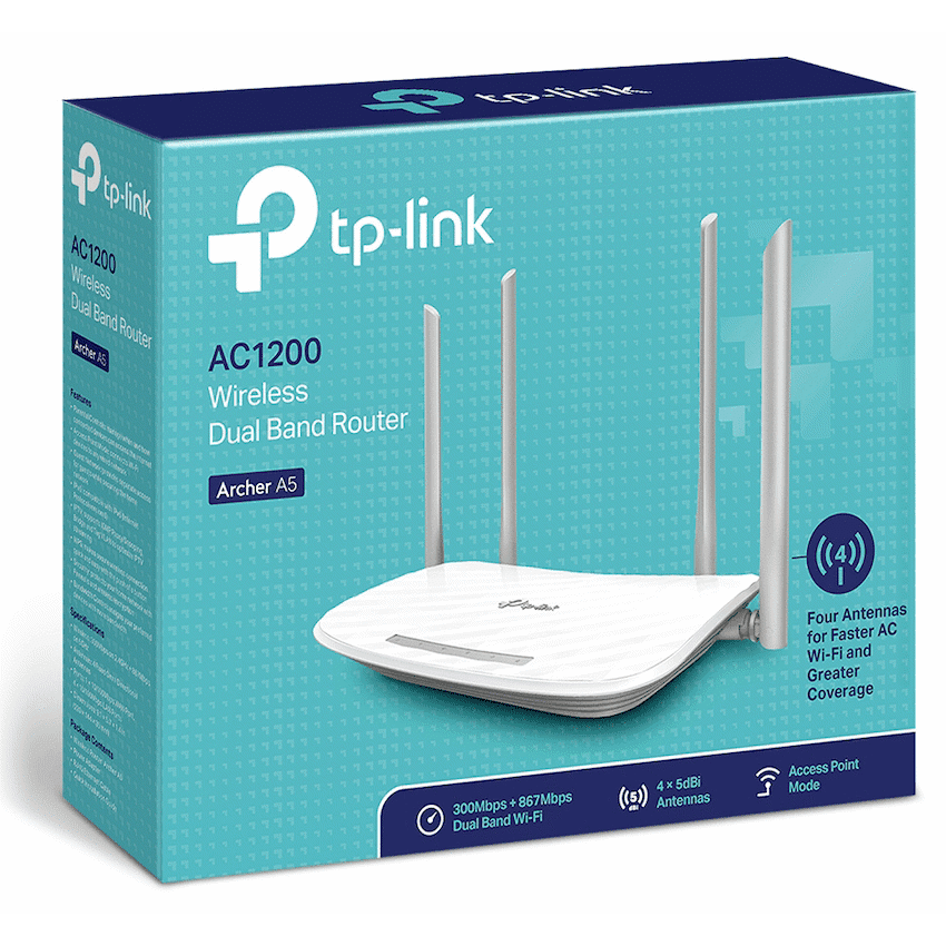 TP-Link Archer A5 AC1200 Dual-Band Wi-Fi Router - Image 4