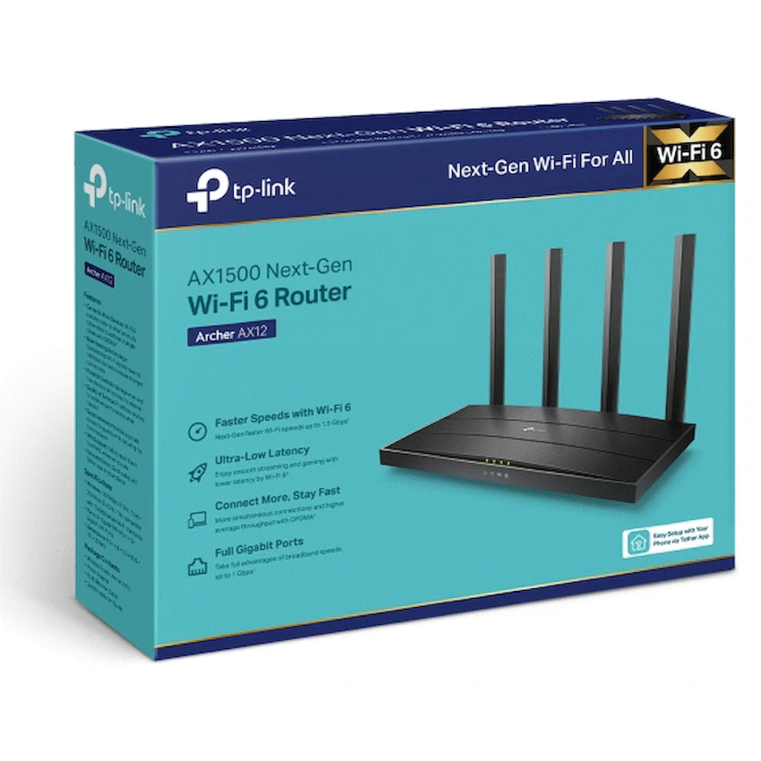TP-Link Archer AX12 AX1500 Wi-Fi 6 Router - Image 4