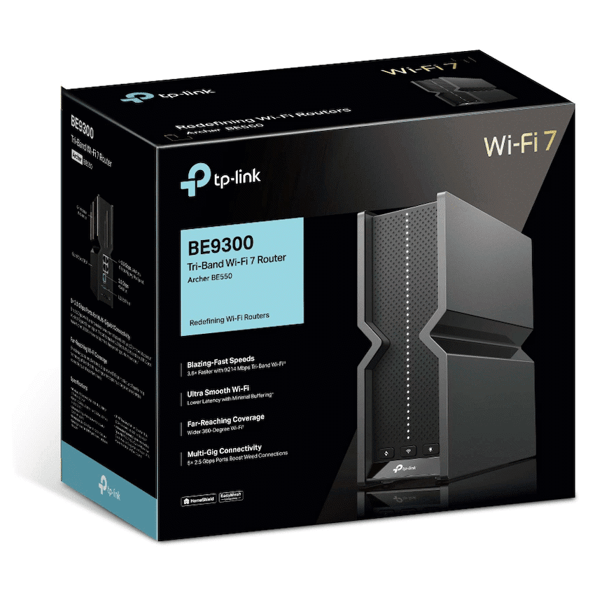 TP-Link Archer BE550 BE9300 Tri-Band Wi-Fi 7 Router - Image 4