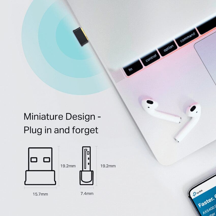 TP-LINK Archer T2UB Nano AC600 Nano Bluetooth Wireless USB Adapter - Image 4