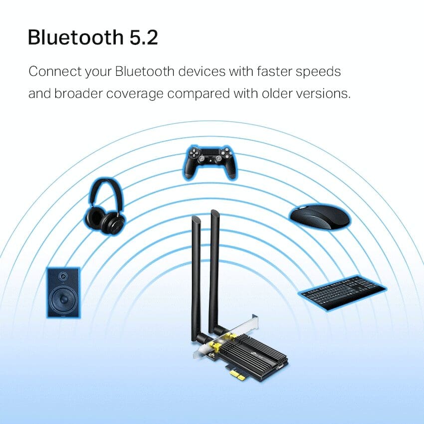 TP-LINK Archer TX50E AX3000 Wi-Fi 6 Bluetooth 5.0 PCIe Adapter - Image 2