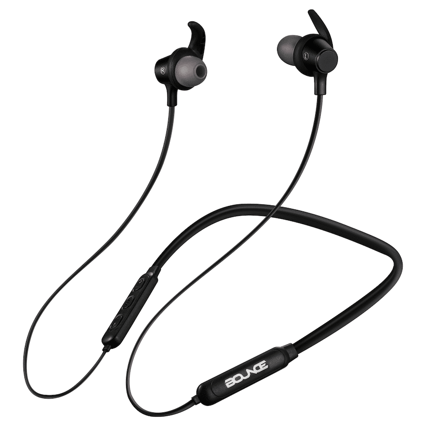Bounce Bachata Series Bluetooth Earphones with Neckband - Black