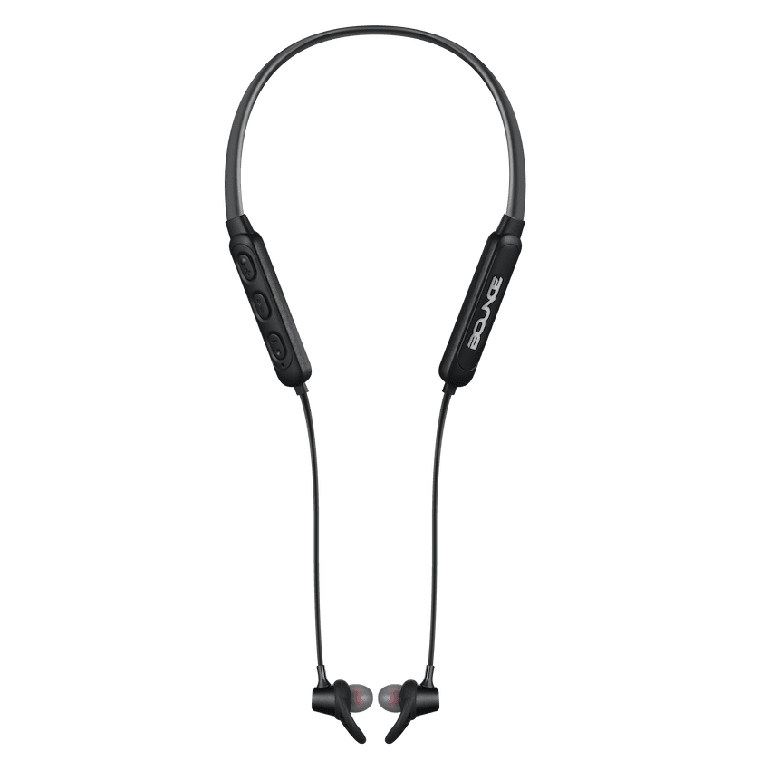 Bounce Bachata Series Bluetooth Earphones with Neckband - Black - Image 2